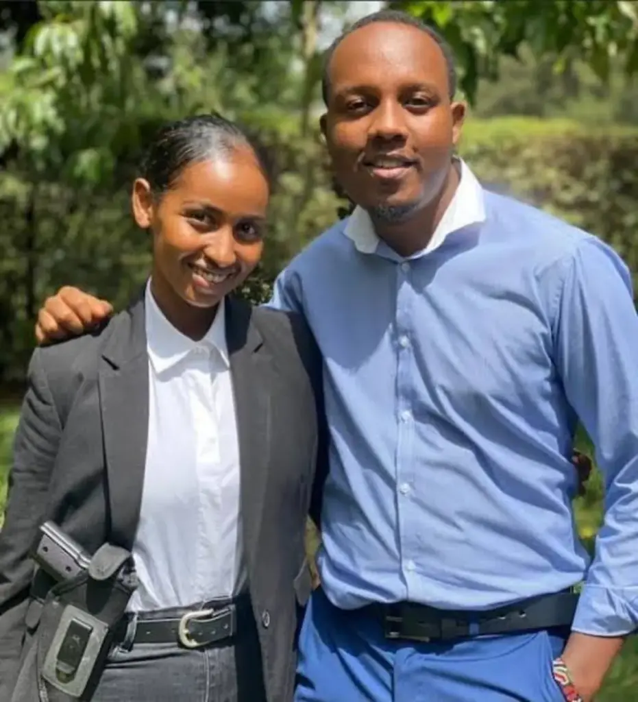abel mutua with sarah hassan photo