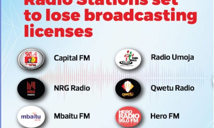 Capital FM, NRG Radio, One FM, Mbaitu FM, Mudzi Fm, Qwetu Radio