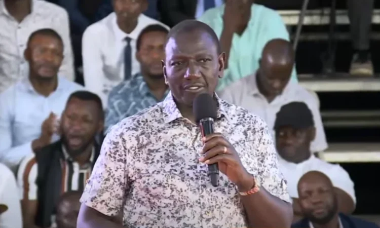 President William Ruto In A Town Hall Meeting In Kisumu Aug 29,2024