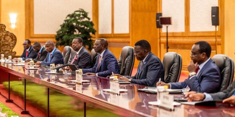 president william ruto and delegation in china