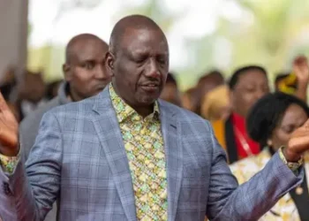 President William Ruto Praying