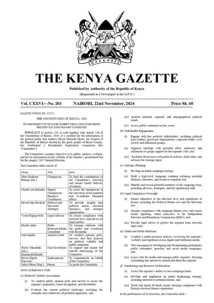 Okiya Omtatah Is Officially A Presidential Candida