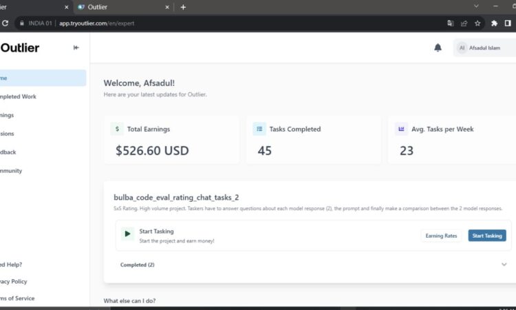 Outlier Account Application Process