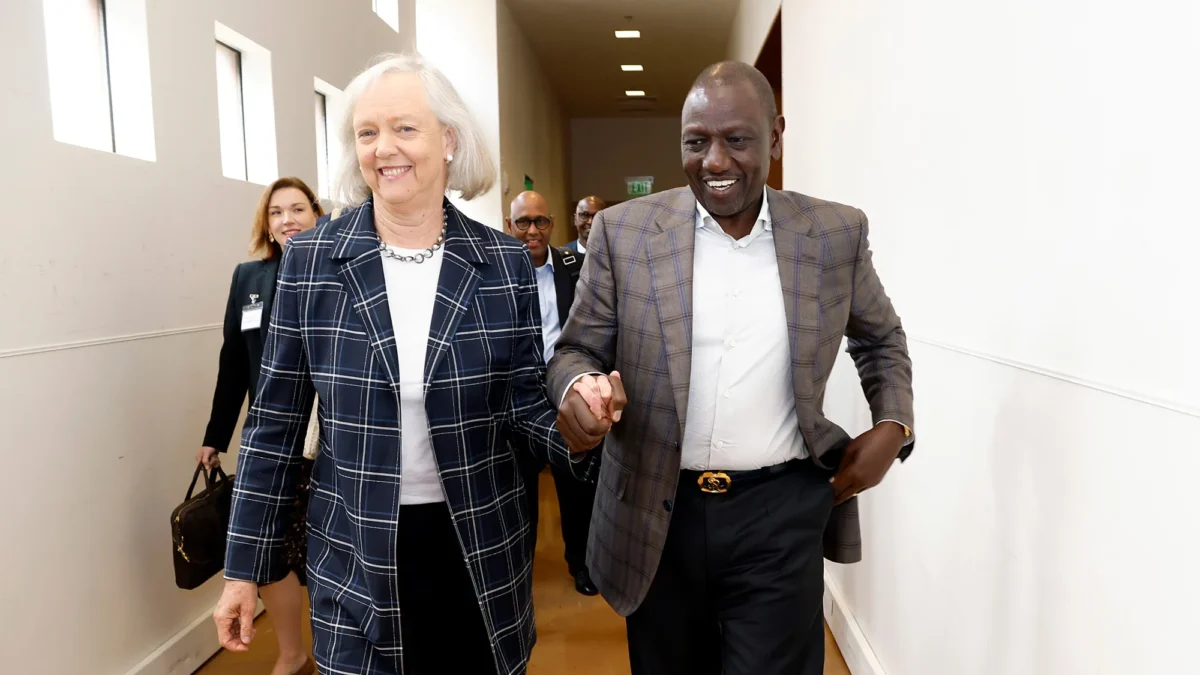President William Ruto And Meg Whitman