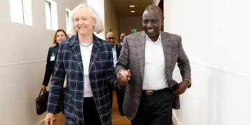 President William Ruto And Meg Whitman
