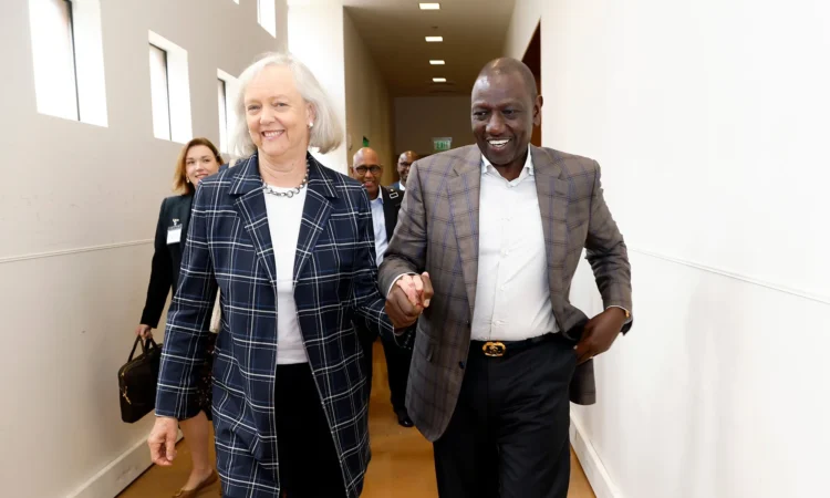 President William Ruto And Meg Whitman