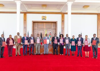 President Ruto Signing Bills At Statehouse