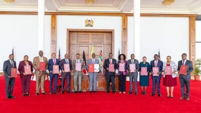 President Ruto Signing Bills At Statehouse