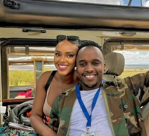 Khalif Kairo with Wavinya maina