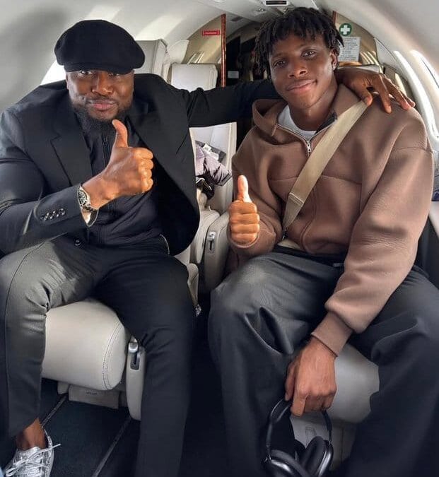 Patrick Dorgu And His Agent Have Landed In Manchester.