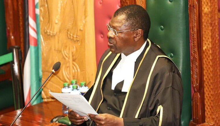 Speaker Moses Wetangula At Parliament