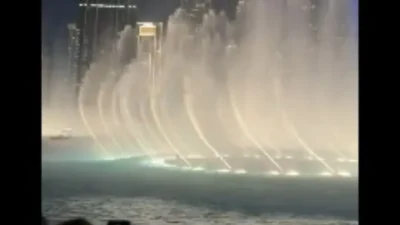 Burj khalifa's danving fountain