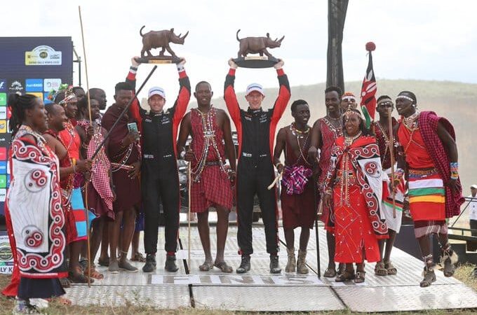 Elfyn evans and scott martin win the 2025 wrc safari rally after clocking