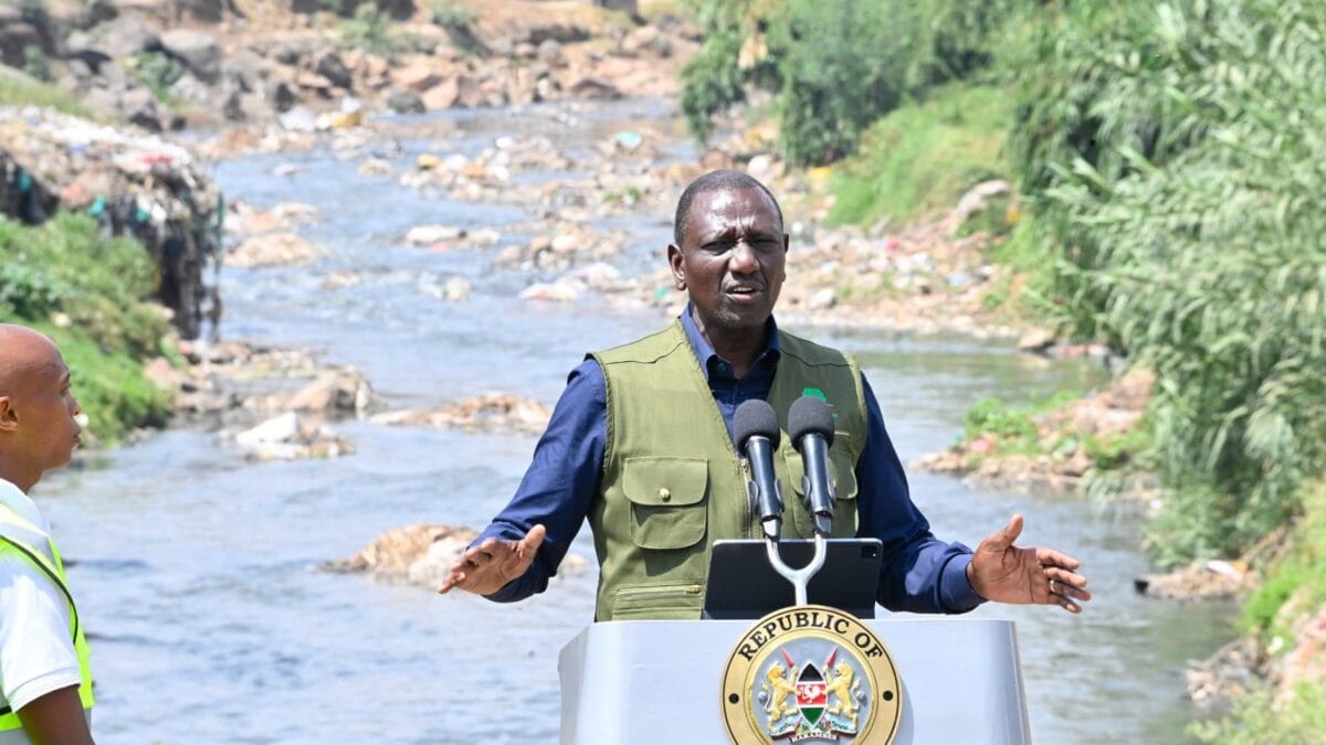President william ruto on nairobi river dream