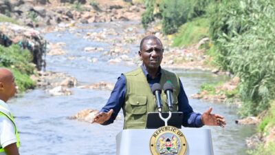 President william ruto on nairobi river dream