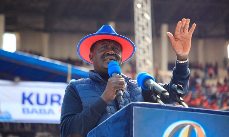 Raila odinga in 2022 campaigns