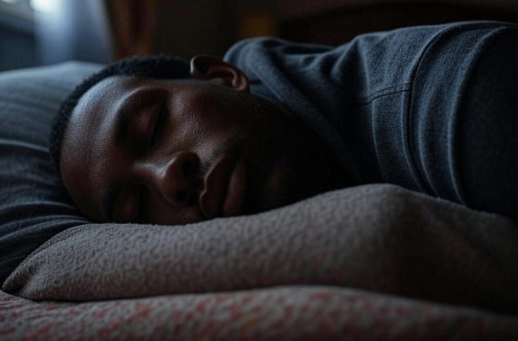 African man sleeping