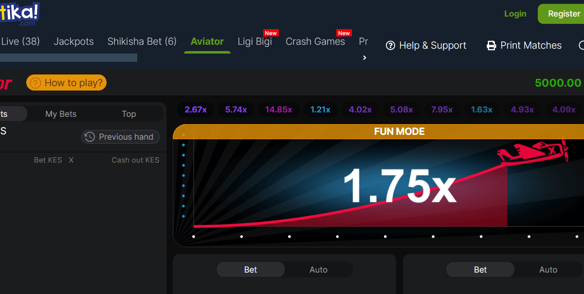 Betika aviator betting