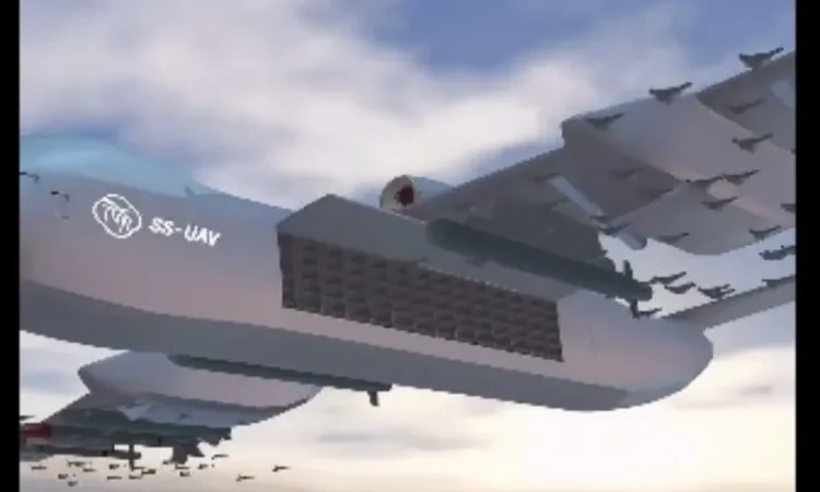 China’s first aerial mothership, jiutian ss uav