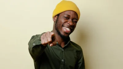 Man enjoying and joyous photo