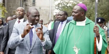 President william ruto and head of ack church jackson ole sapit.