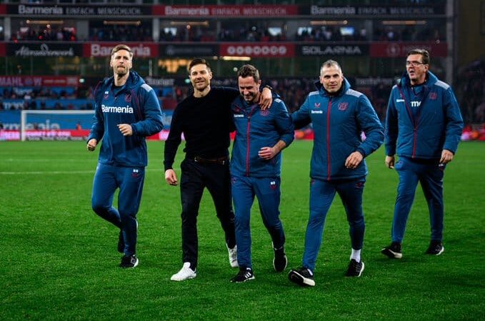 Xabi alonso and coaching staff