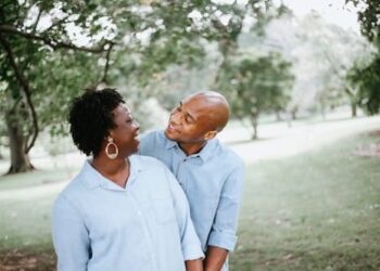 Black man and woman photo