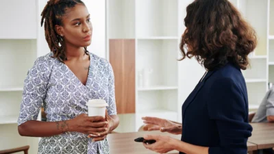 Househelp and woman of the house