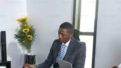 Man in the office photo