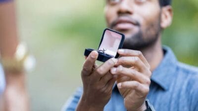 Man proposing