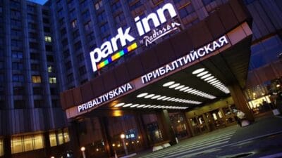 Park inn by radisson pribaltiyskaya hotel in st petersburg, russia.