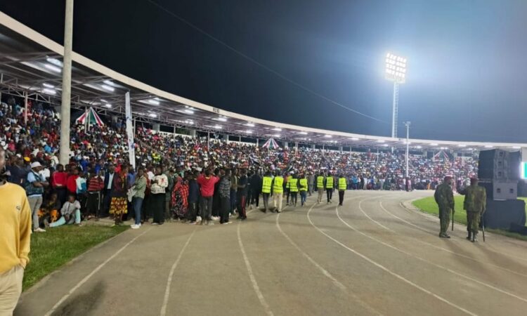 Raila odinga stadium at midnight