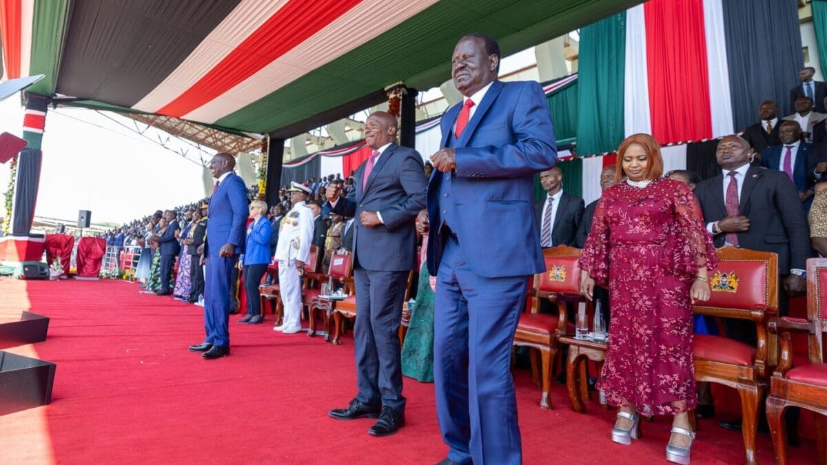 Raila odinga in homabay during madaraka day 2025 celebrations