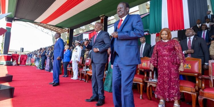 Raila odinga in homabay during madaraka day 2025 celebrations