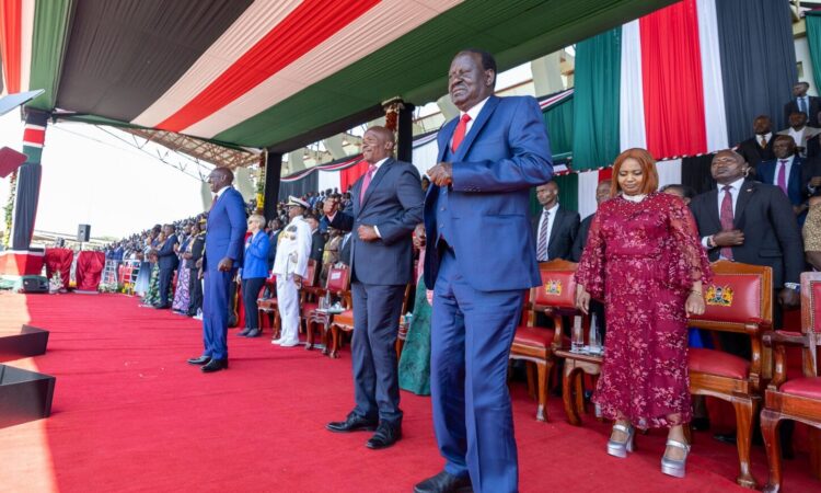 Raila odinga in homabay during madaraka day 2025 celebrations