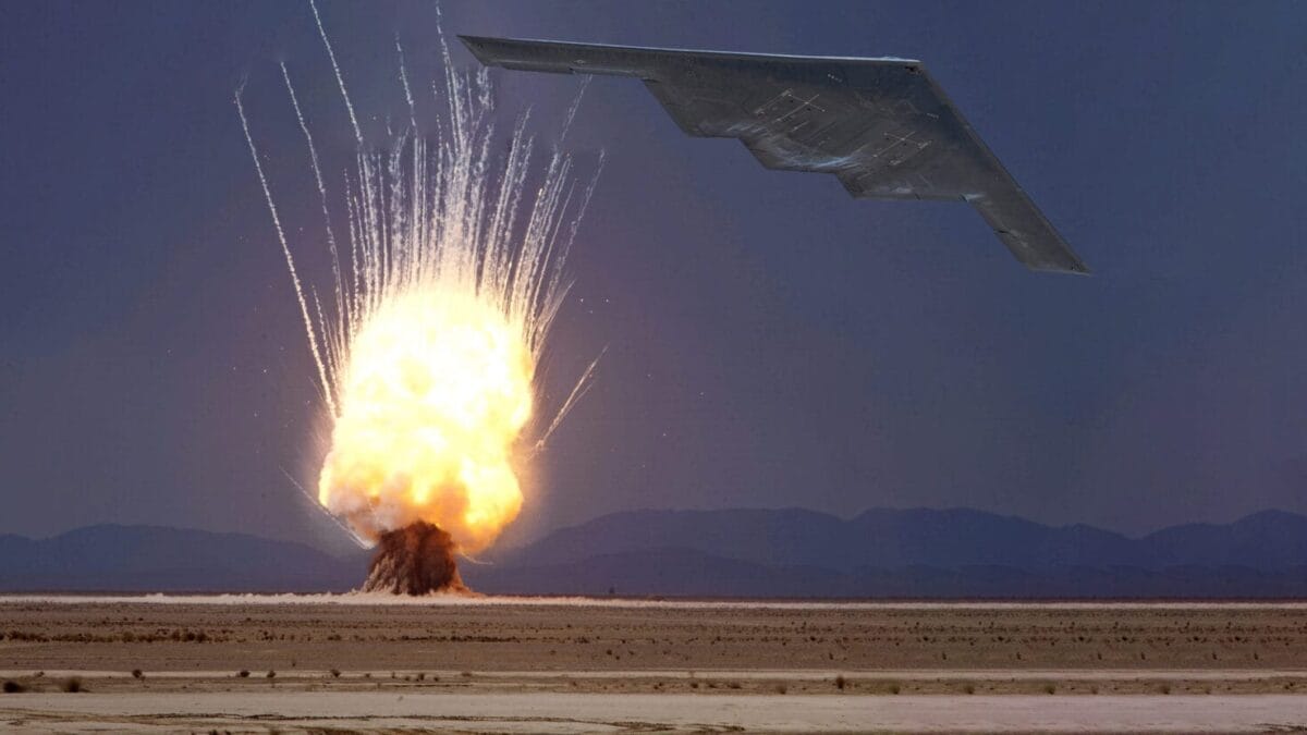 Stealth bombers bomb iran nuclear sites