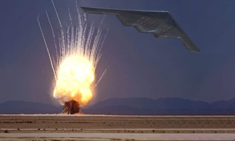Stealth bombers bomb iran nuclear sites
