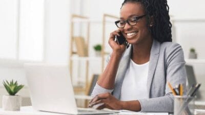 Woman at her own firm