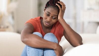 Young depressed woman