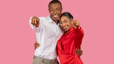 Black happy couple