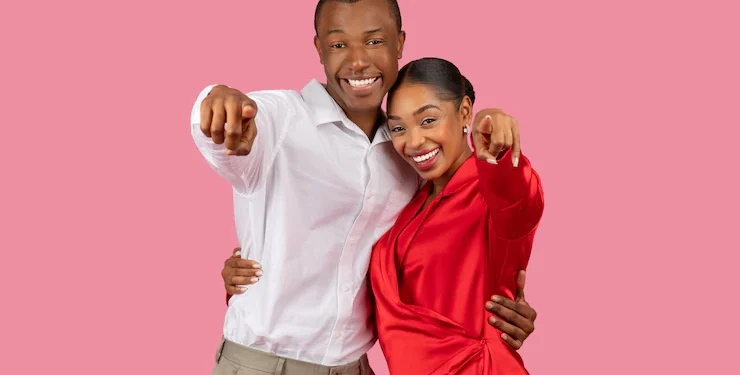 Black happy couple