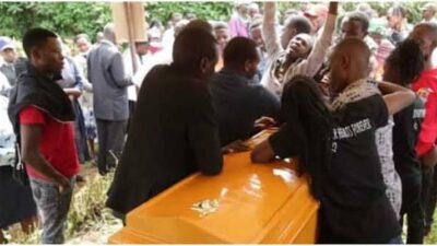 Burial gone wrong coffin photo