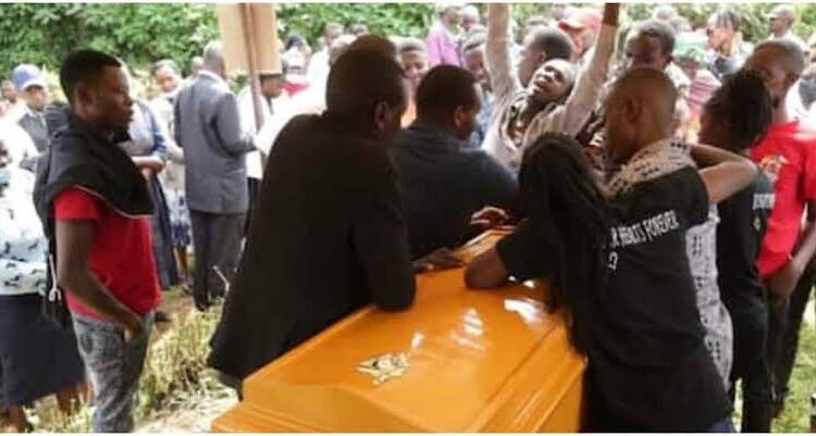 Burial gone wrong coffin photo