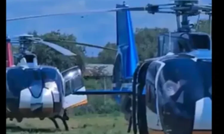Dp kindiki tana river visit with 8 helicopters (1)