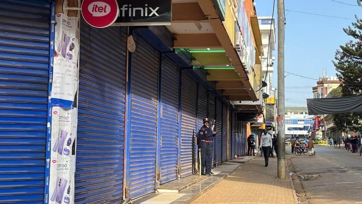 Eldoret shops closed image (1)