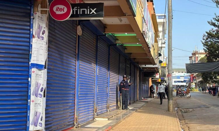 Eldoret shops closed image (1)