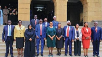 Iebc commissioners after their swearing in at the supreme court