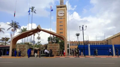 Kenya parliament entrance