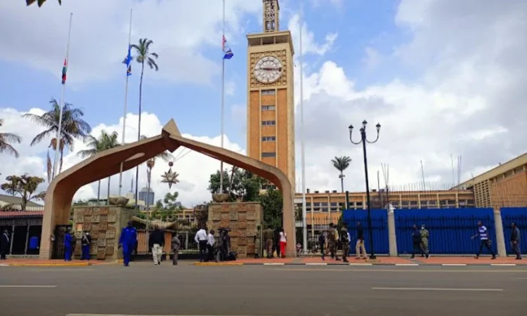 Kenya parliament entrance