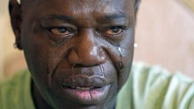 Man crying photo